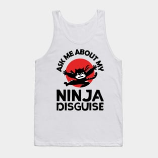 Black cat ninja funny quote Tank Top